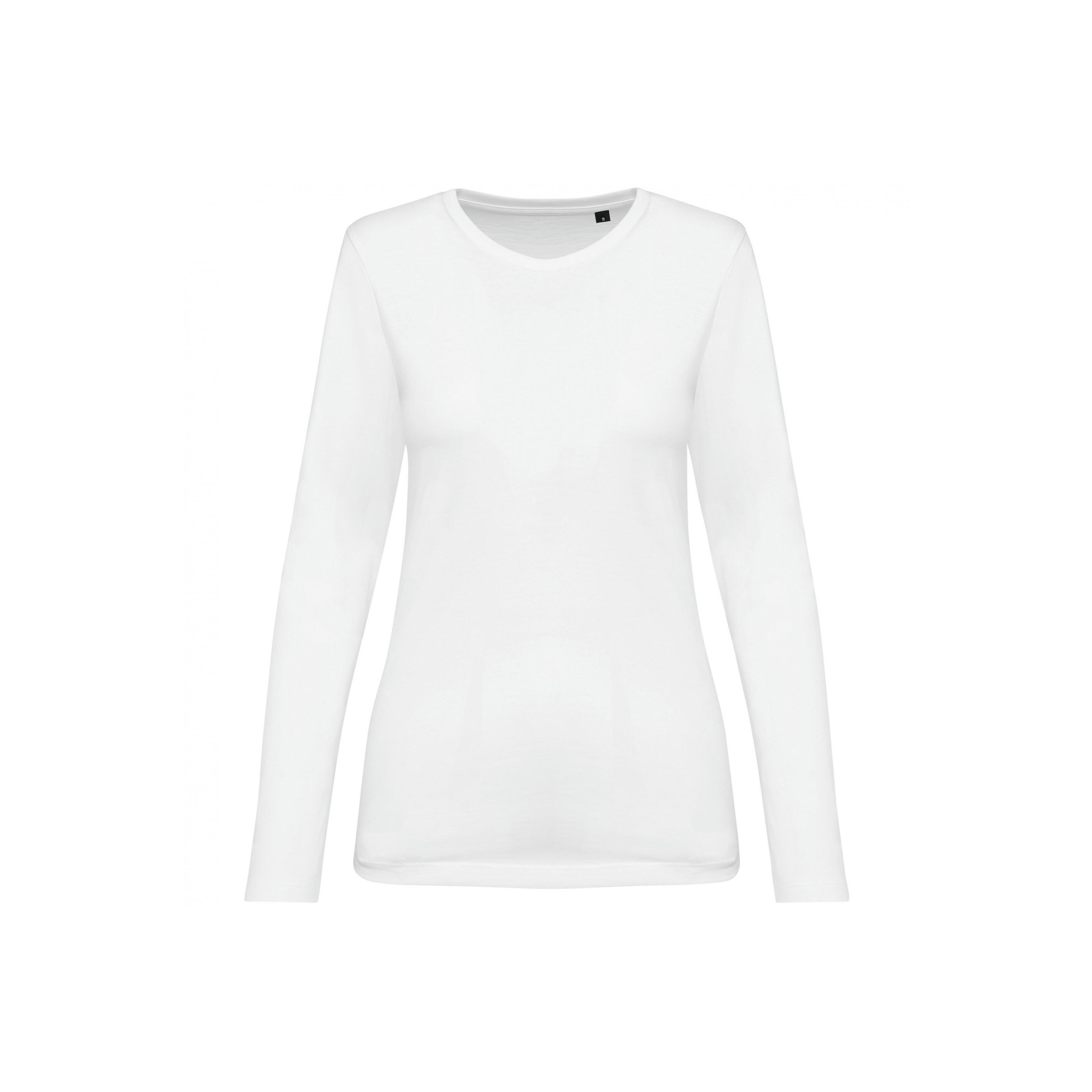 Kariban Supima Langarm Rundhals T-Shirt