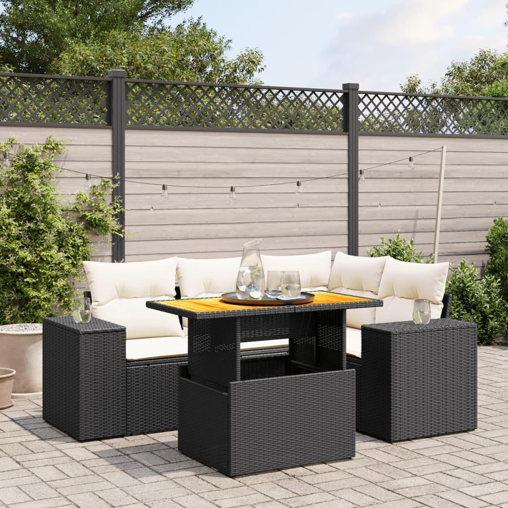 VidaXL Garten sofagarnitur poly-rattan