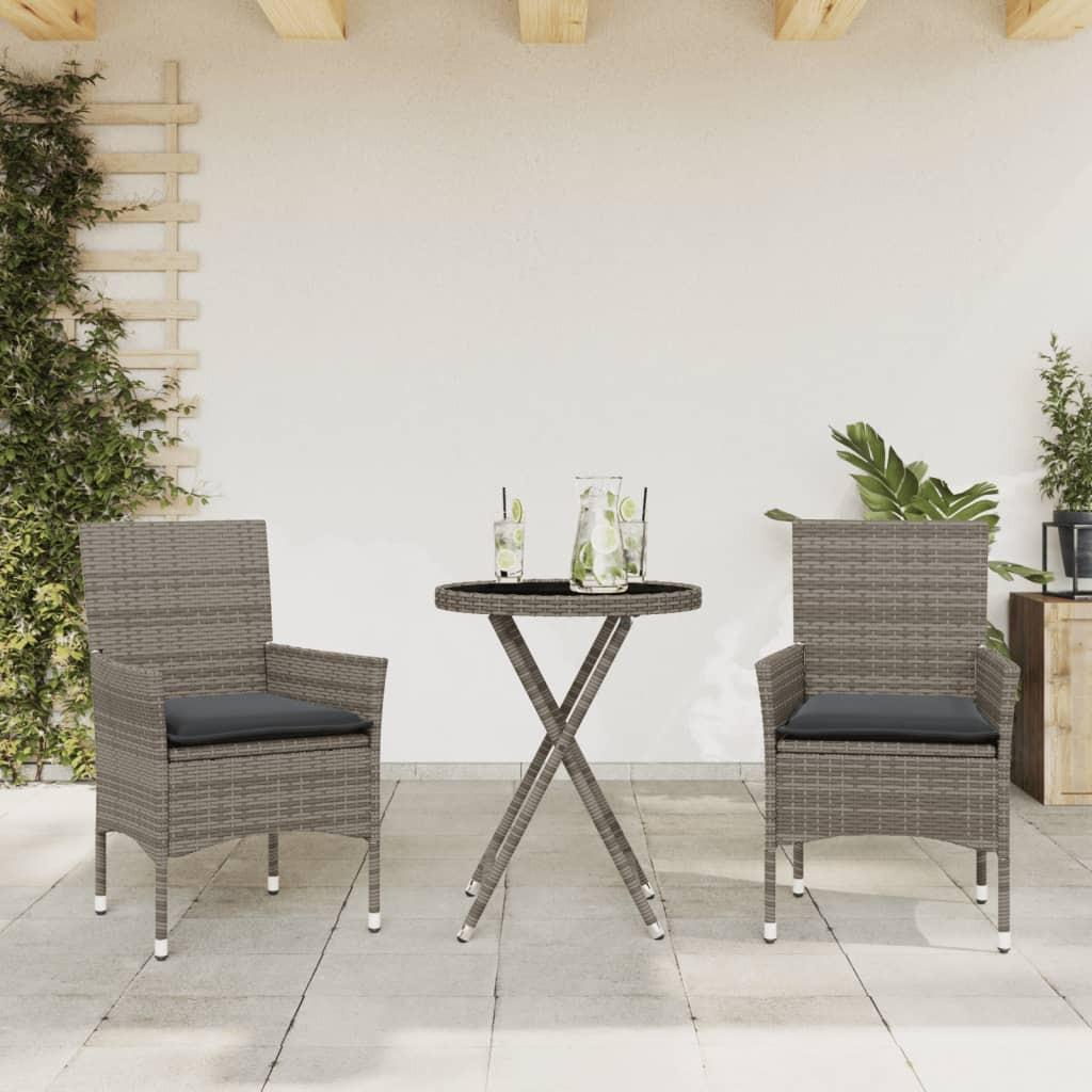 VidaXL Bistro set poly-rattan