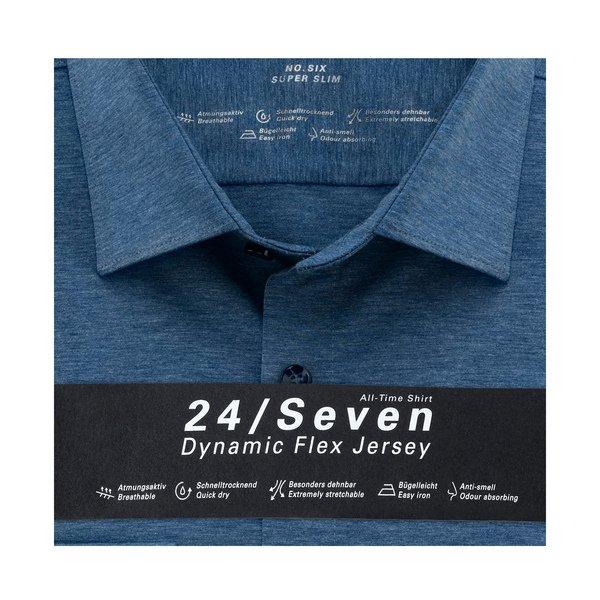 OLYMP 24/Seven No 6 Six Slim Fit Langarm Hemd