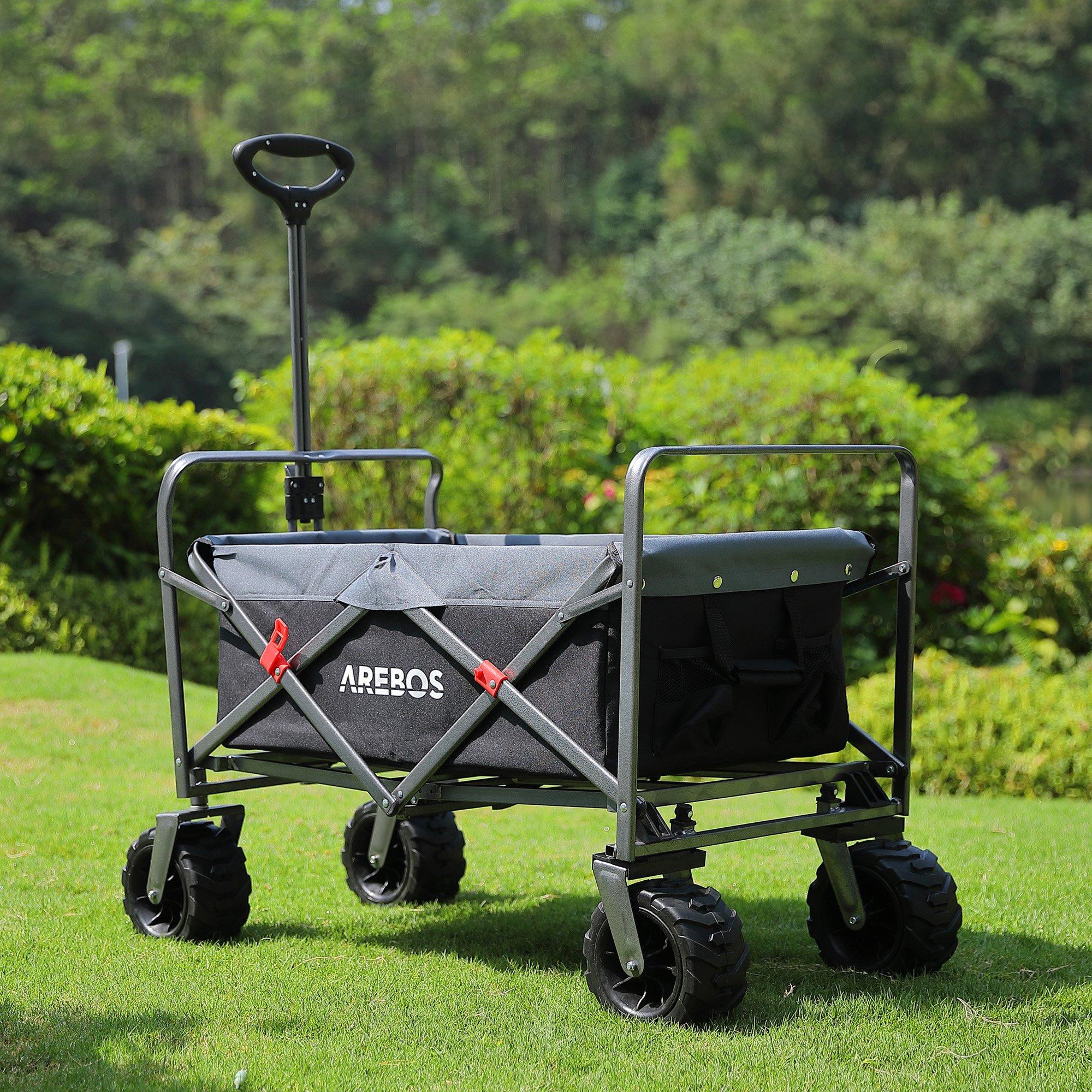 Arebos Bollerwagen | Handwagen | Transportkarre | bis 100 kg | Klappbar