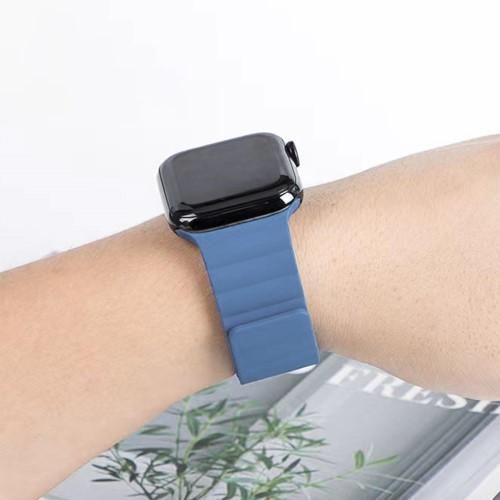 Mutural Apple Watch 40/41/42mm - Mutural Silikonarmband Mit Magnetschlaufe