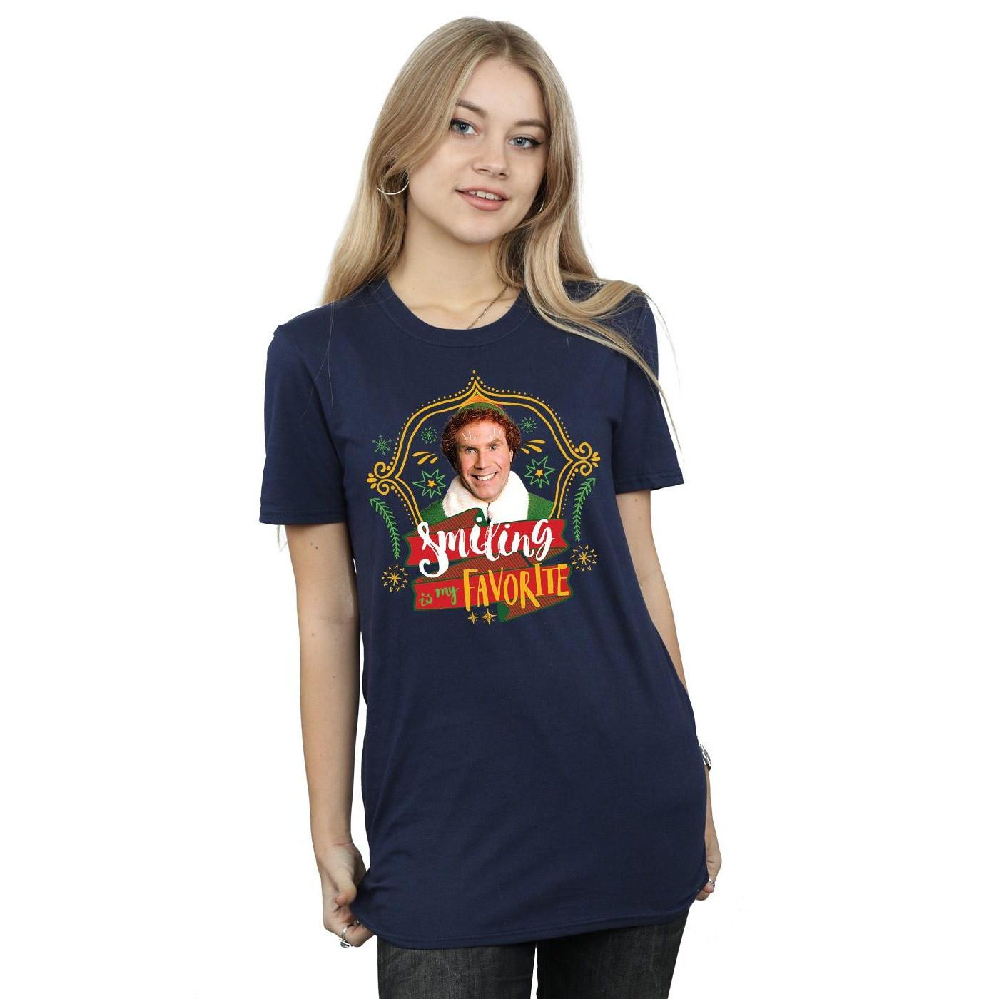 Elf Smiling Is My Favorite T-Shirt