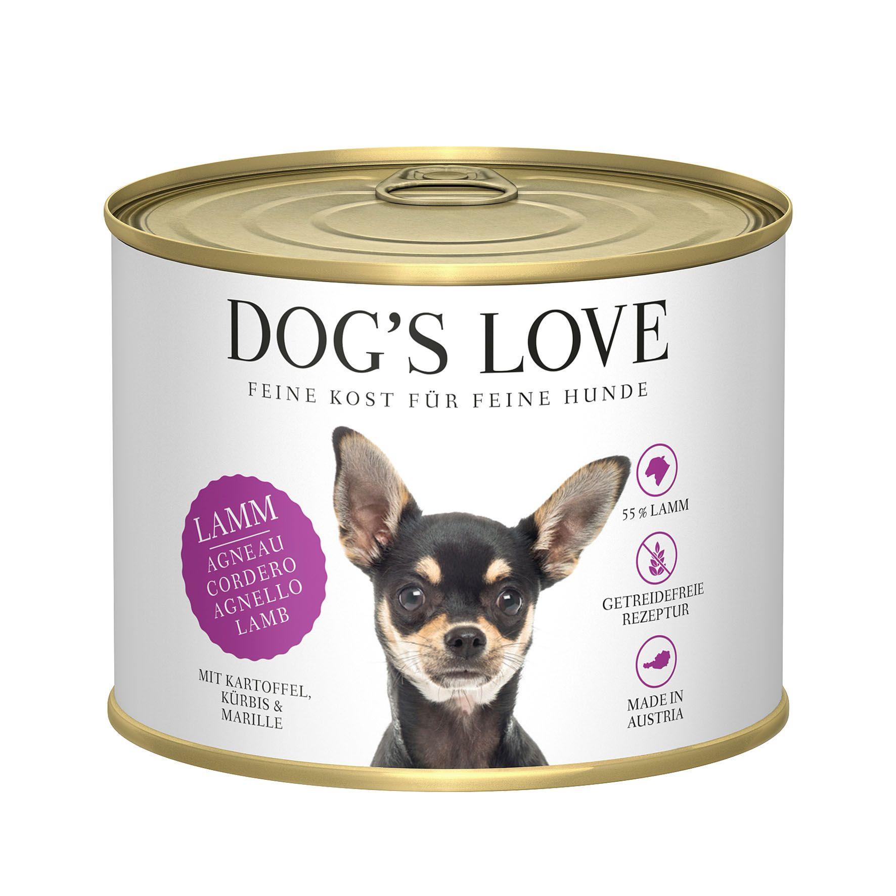 Dog's Love Classic Adult Lamm Kartoffeln Kürbis und Aprikose - Multipack