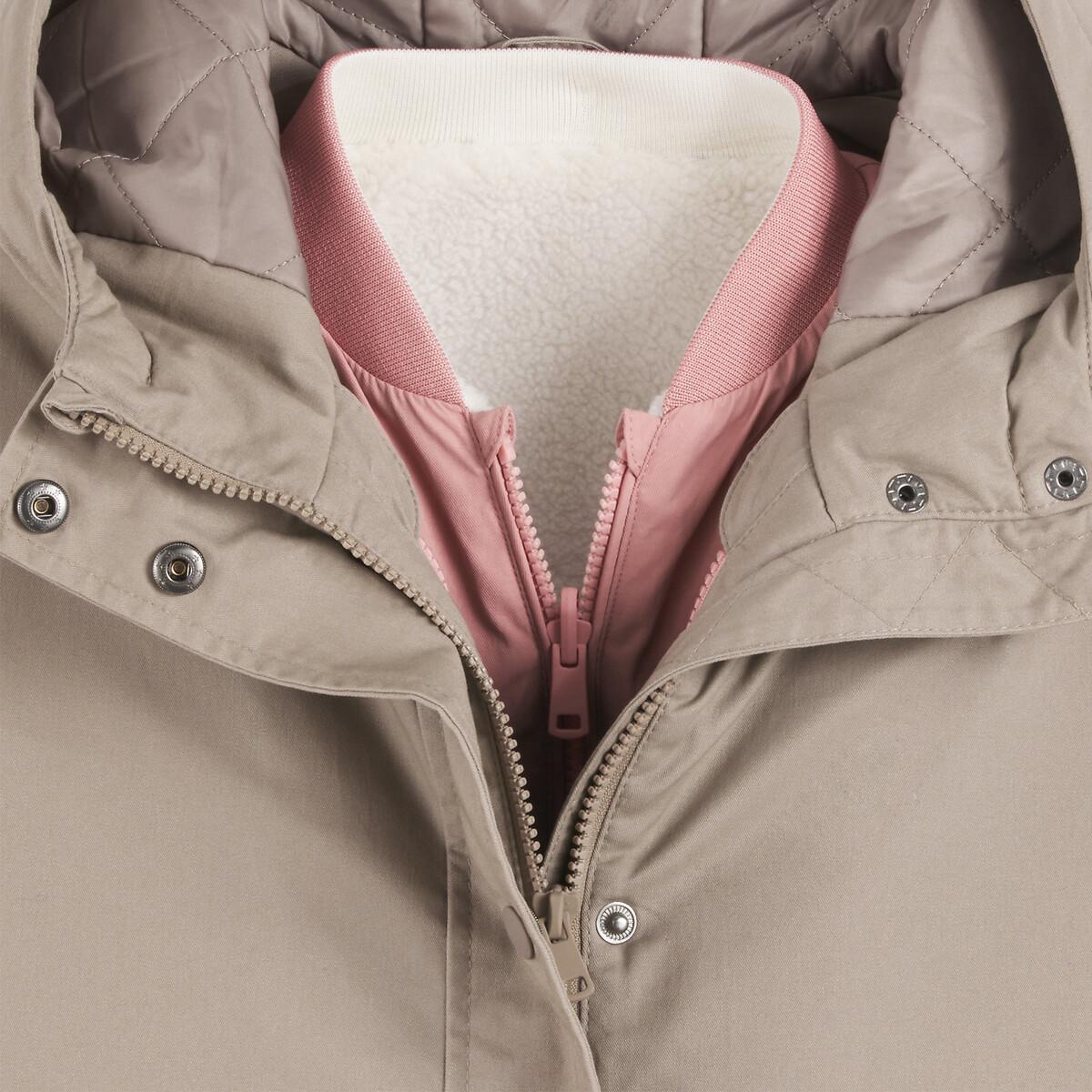 La Redoute Collections 4-in1-Winterjacke mit Kapuze