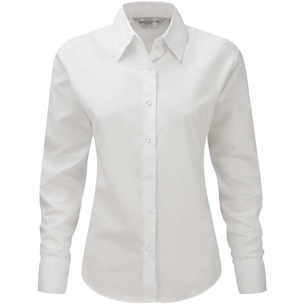 Russell Easy Care Oxford Langarmbluse