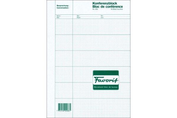 Favorit FAVORIT Konferenzblock A4 530 kariert 50 Blatt