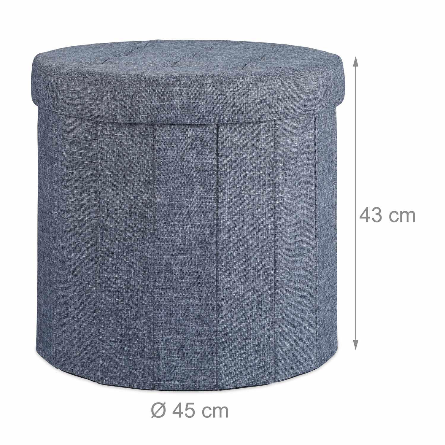 B2X Hocker mit Stauraum Größe L rund