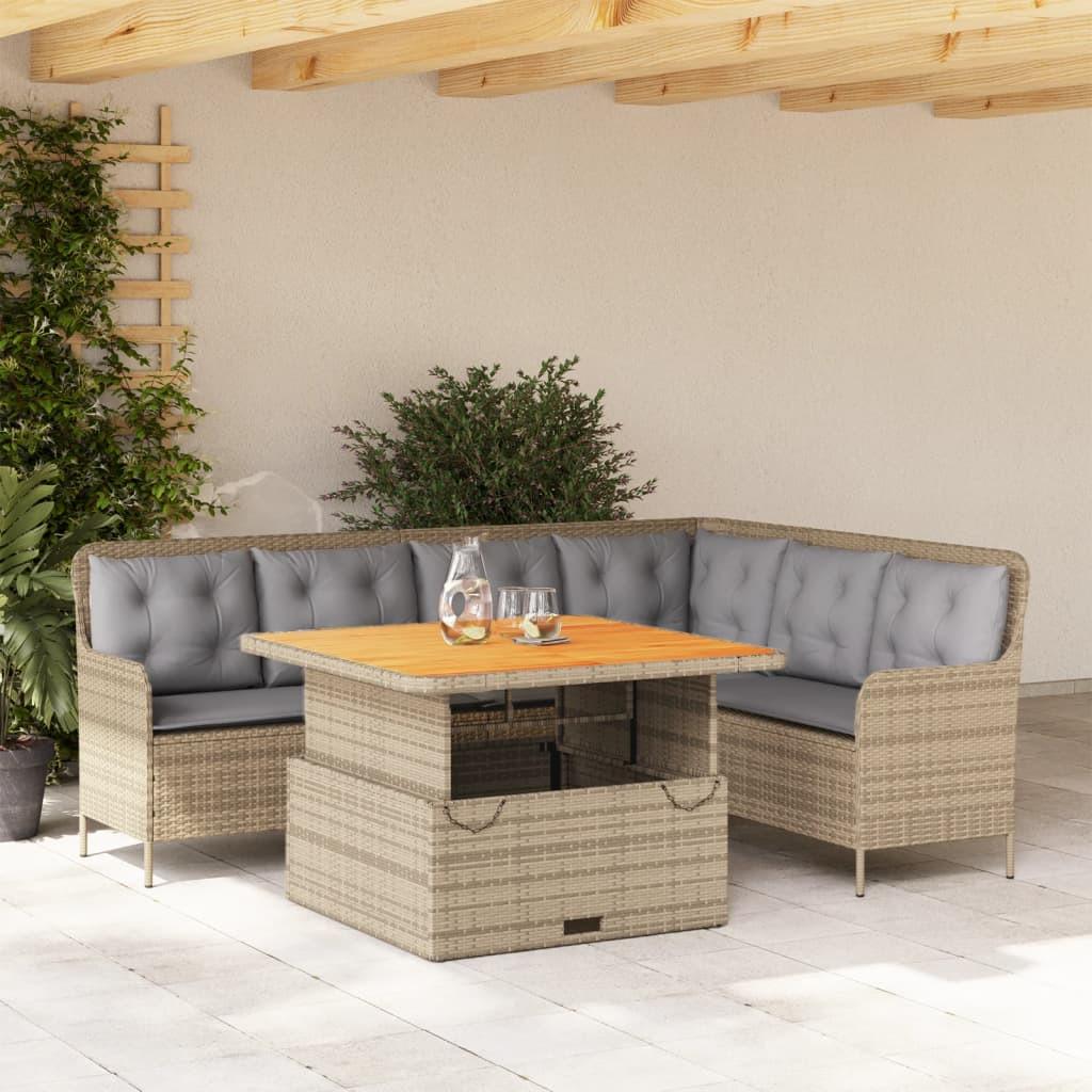 VidaXL Garten sofagarnitur poly-rattan