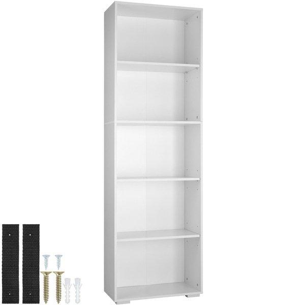 Tectake Bücherregal Lexi 5 Fächer 60x30x190cm