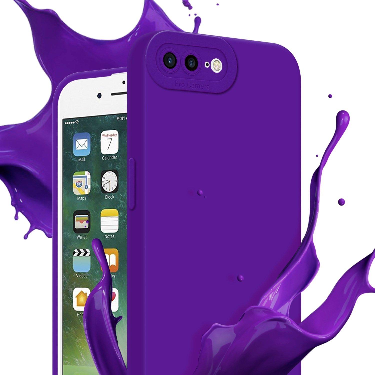 Cadorabo Hülle für Apple iPhone 7 PLUS 7S PLUS 8 PLUS TPU Silikon