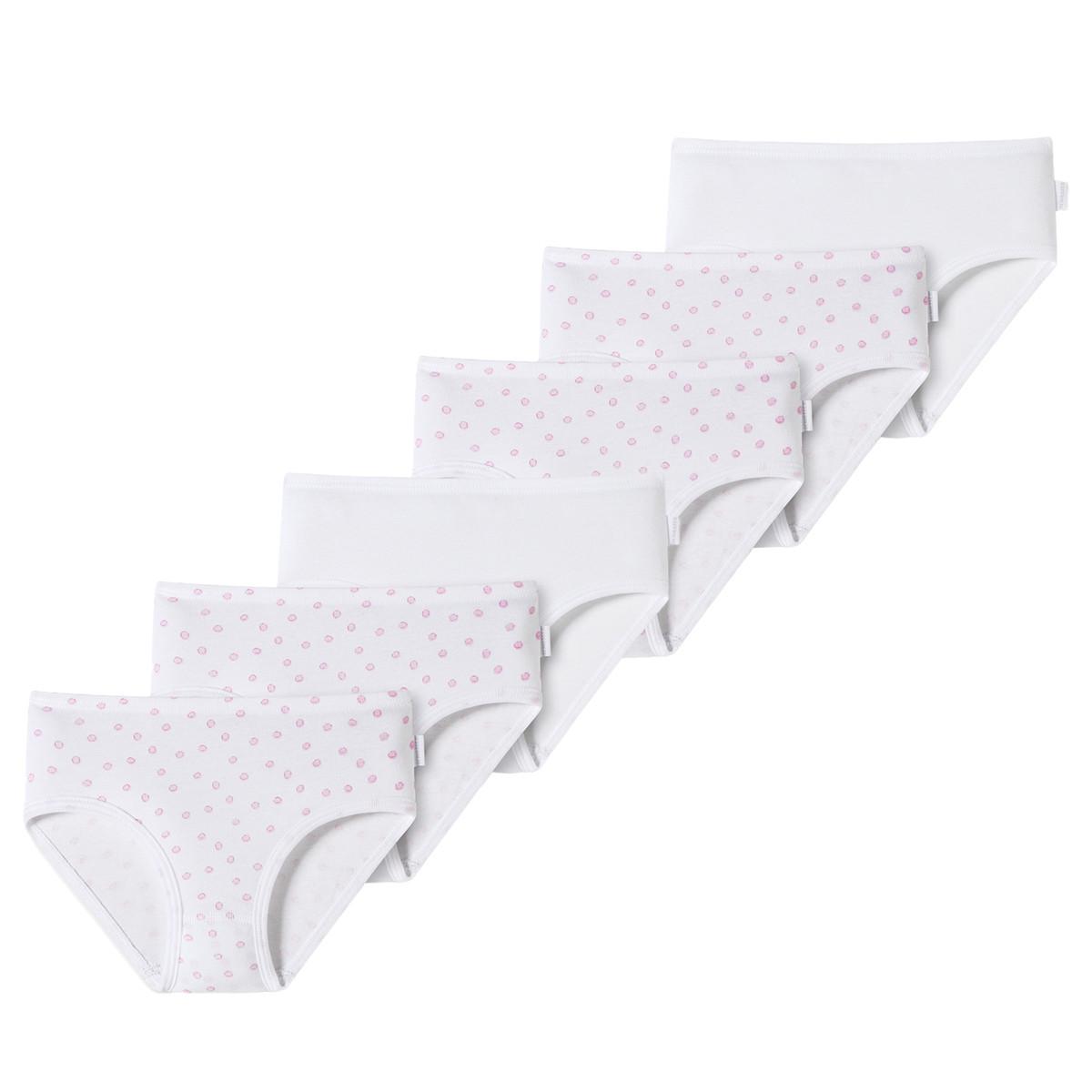 Schiesser 6er Pack Kids Girls Feinripp Organic Cotton - Slips / Unterhosen