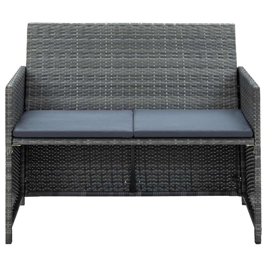 VidaXL Sofa poly-rattan
