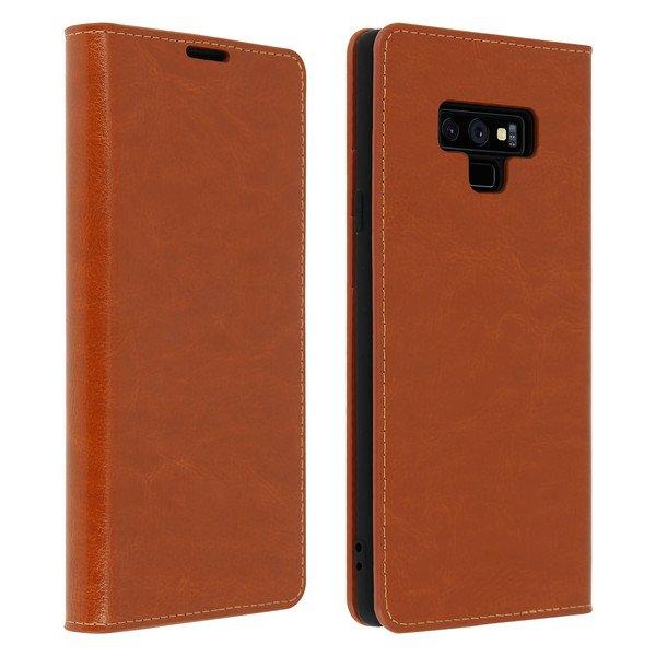 Avizar Cover Echtleder Galaxy Note 9 Kupfer