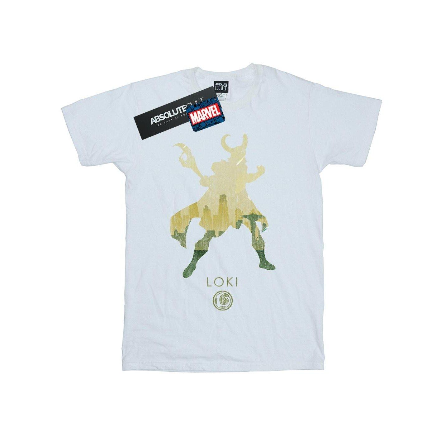 MARVEL Loki Silhouette Boyfriend Fit T-Shirt