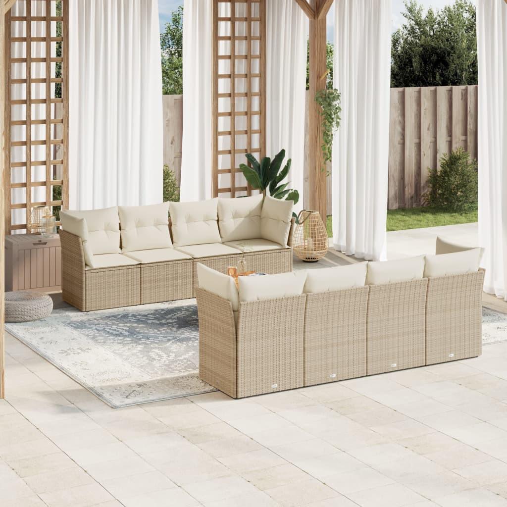 VidaXL Garten sofagarnitur poly-rattan