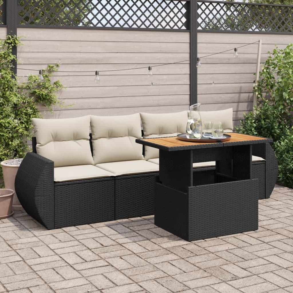 VidaXL Garten sofagarnitur poly-rattan