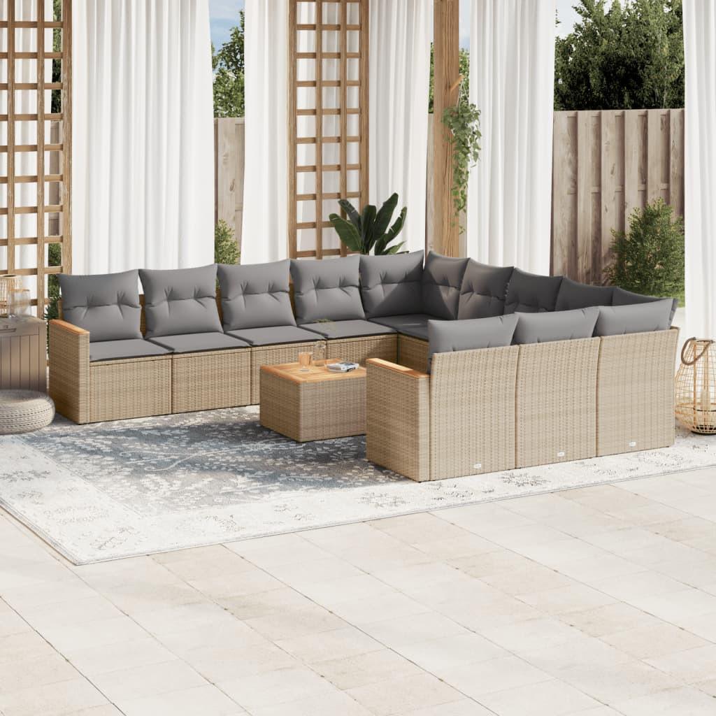 VidaXL Garten sofagarnitur poly-rattan