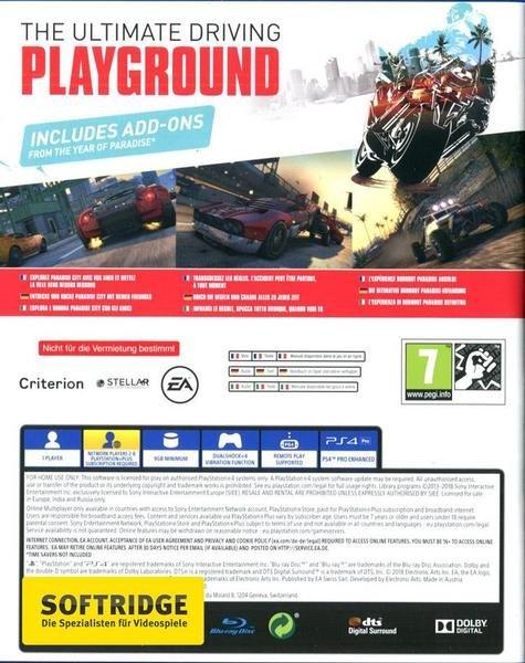 ELECTRONIC ARTS Burnout Paradise Remastered