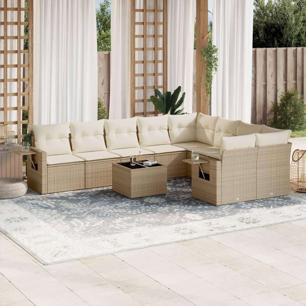VidaXL Garten sofagarnitur poly-rattan