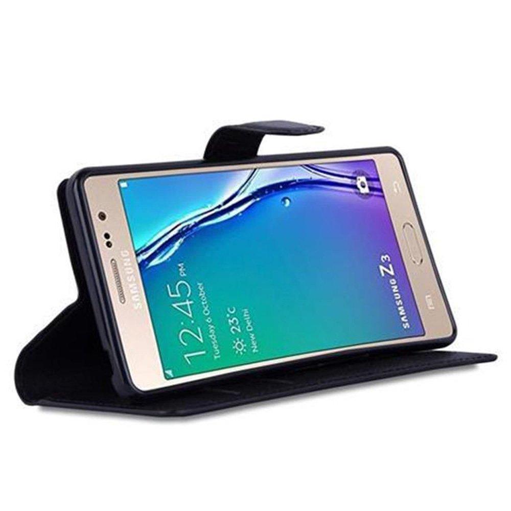 Cadorabo Hülle für Samsung Galaxy Z3 Standfunktion, Kartenfach