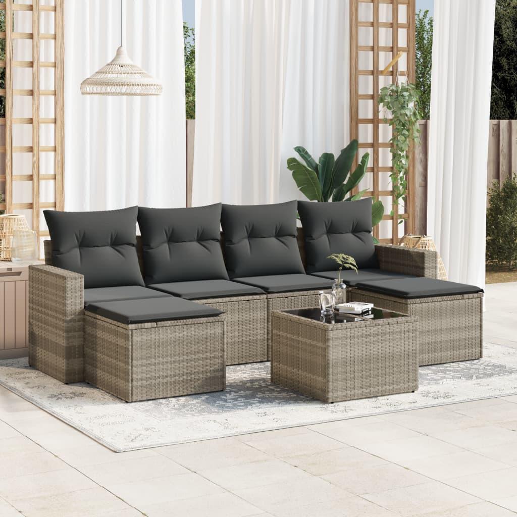 VidaXL Garten sofagarnitur poly-rattan