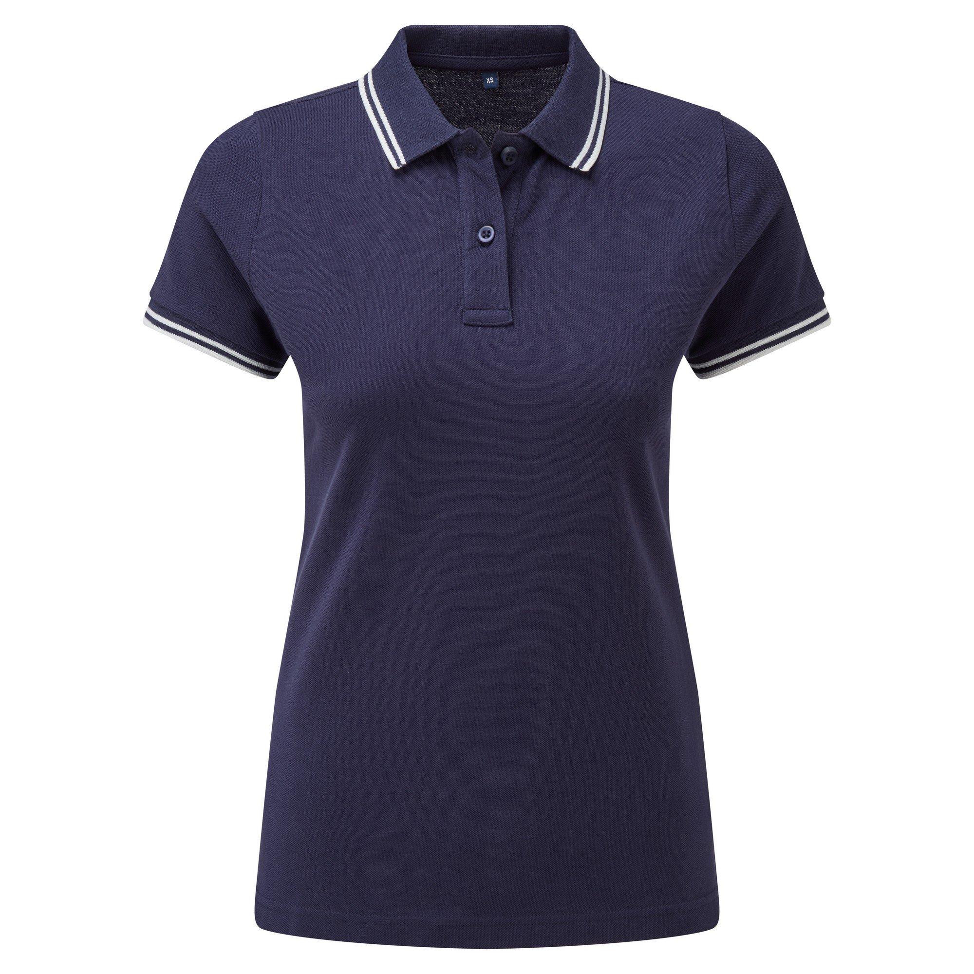 Asquith & Fox Poloshirt mit Kontraststreifen