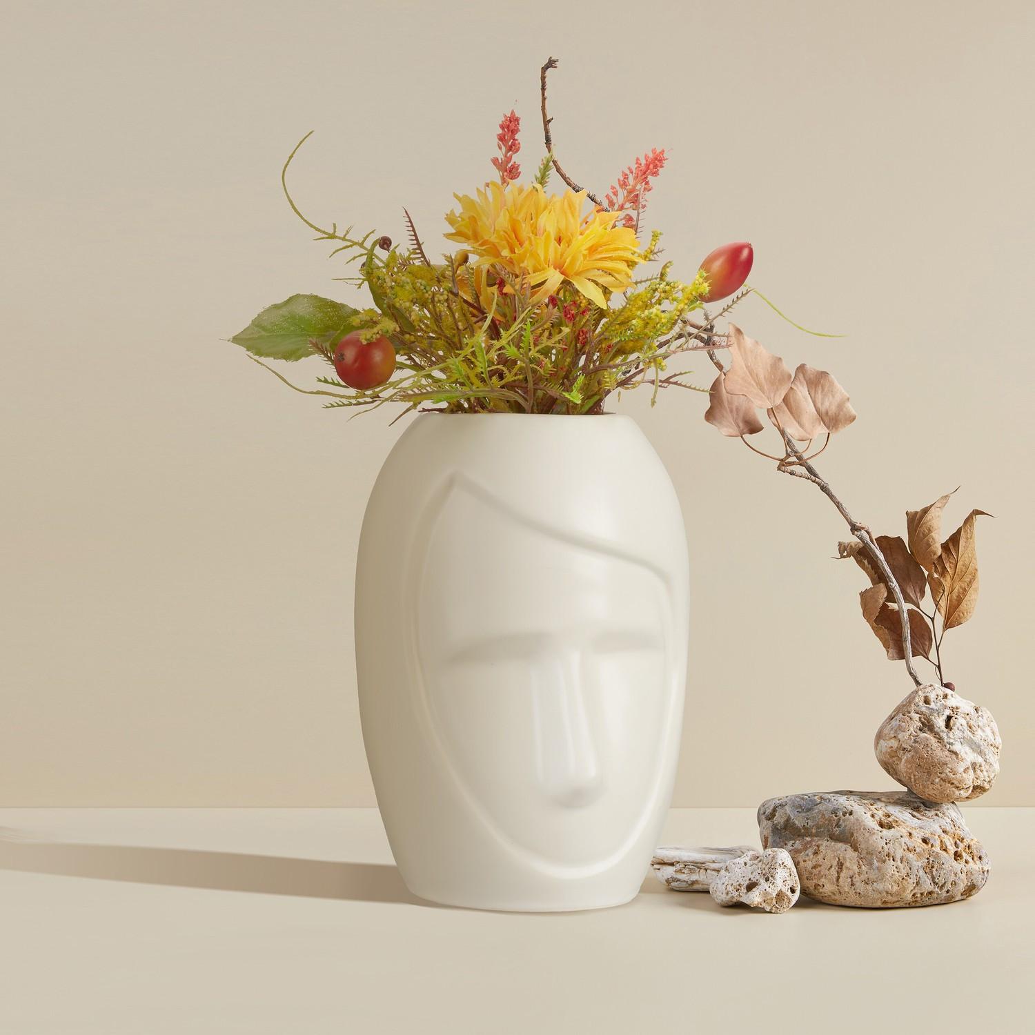 B2X Blumenvase in Gesichtsform
