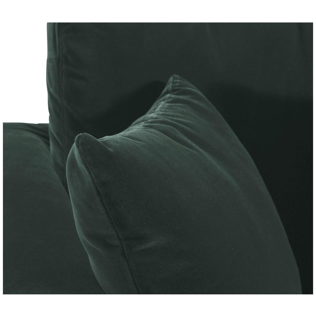 Blanc d'Ivoire Ecksofa Angie Samt waldgrün 305x204