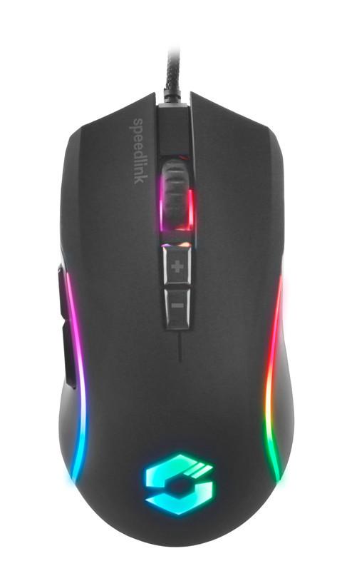 SPEEDLINK SPEEDLINK ZAVOS Gaming Mouse SL-680022-RRBK Wired, Rubber-Black