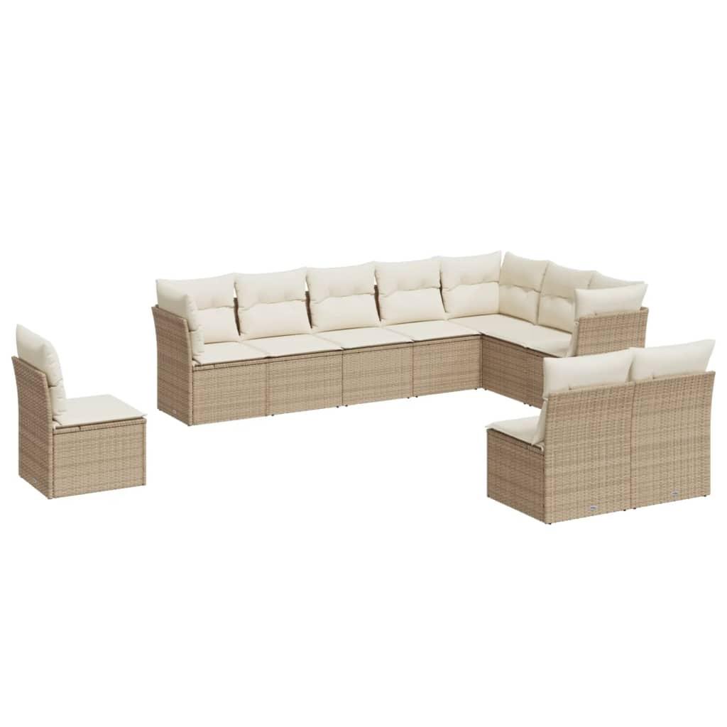 VidaXL Garten sofagarnitur poly-rattan