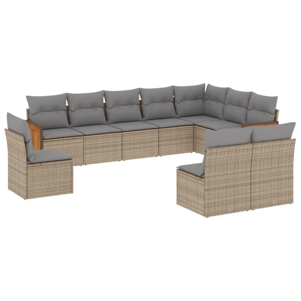 VidaXL Garten sofagarnitur poly-rattan