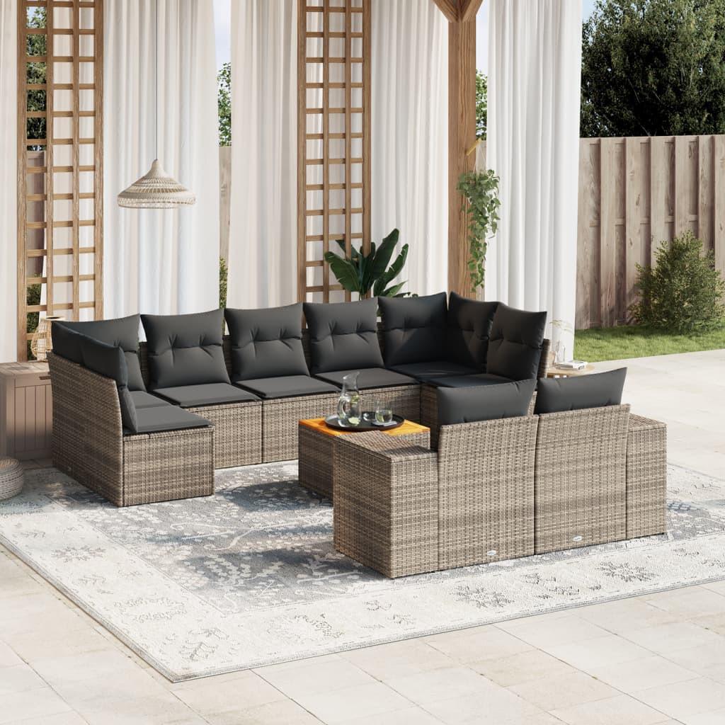 VidaXL Garten sofagarnitur poly-rattan