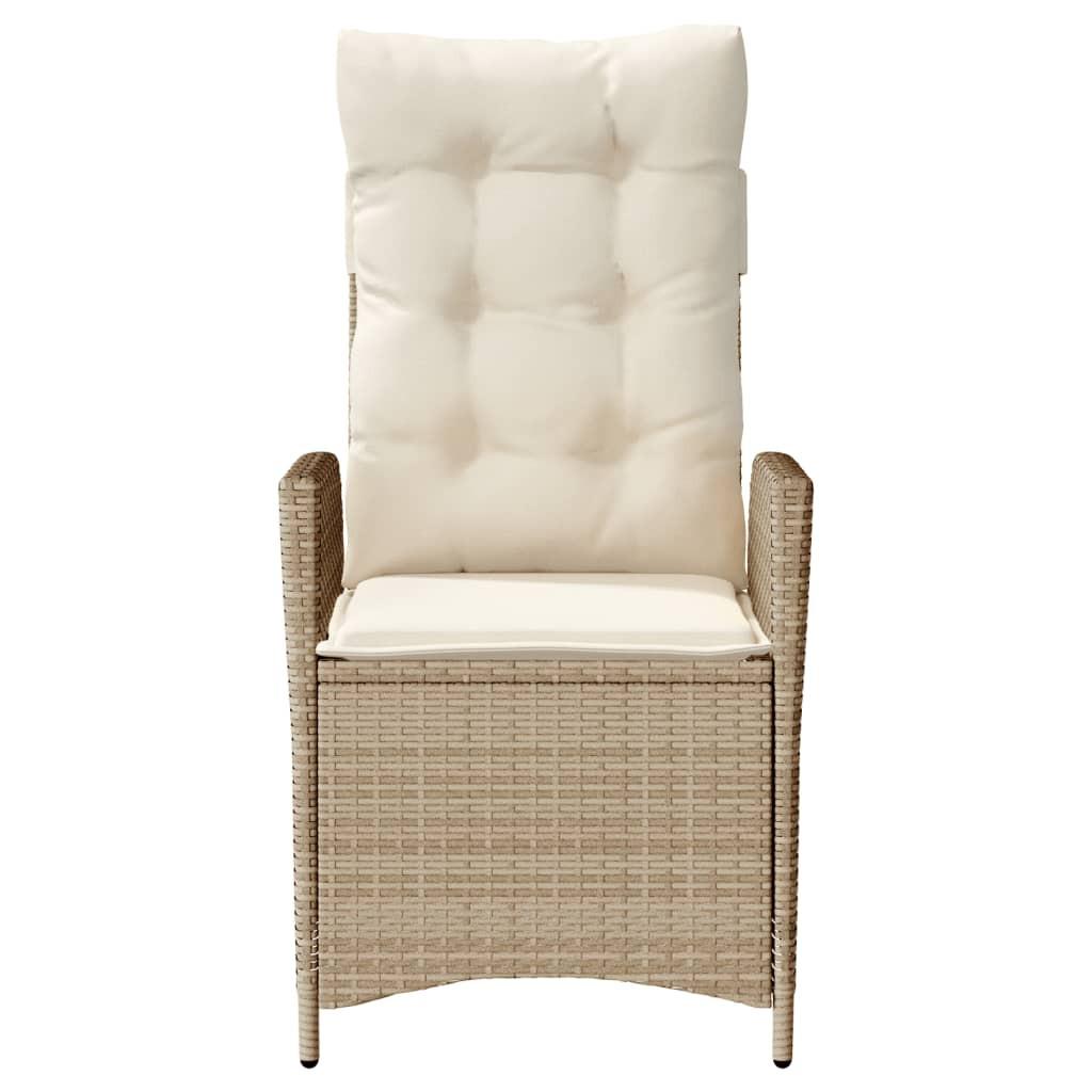 VidaXL Gartensessel verstellbar poly-rattan