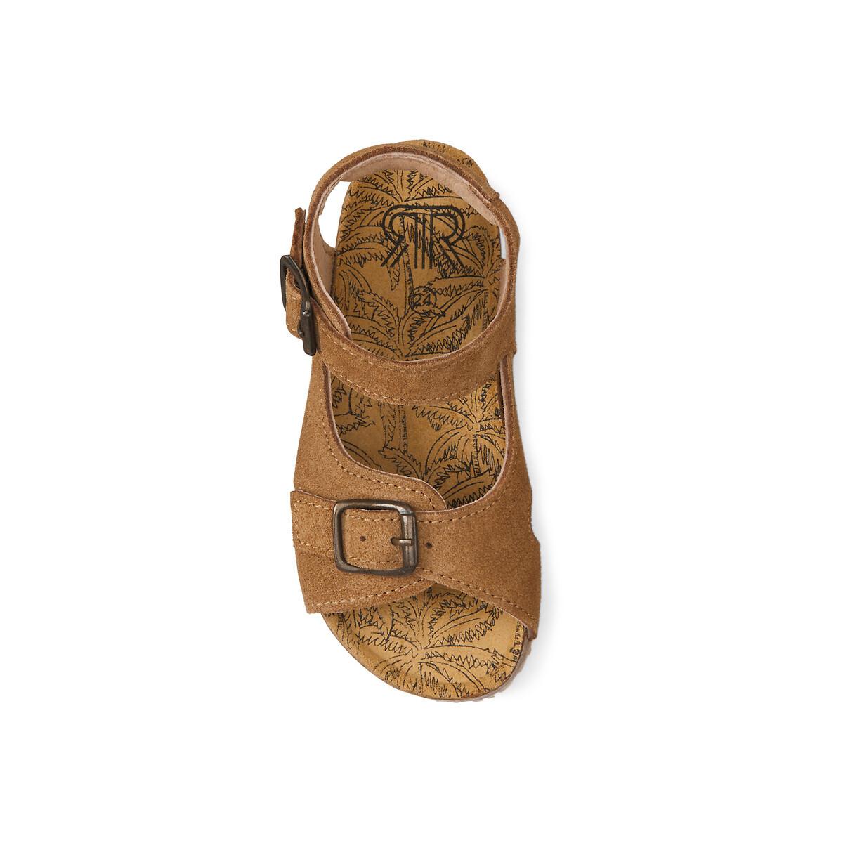 La Redoute Collections Ledersandalen mit Schnalle