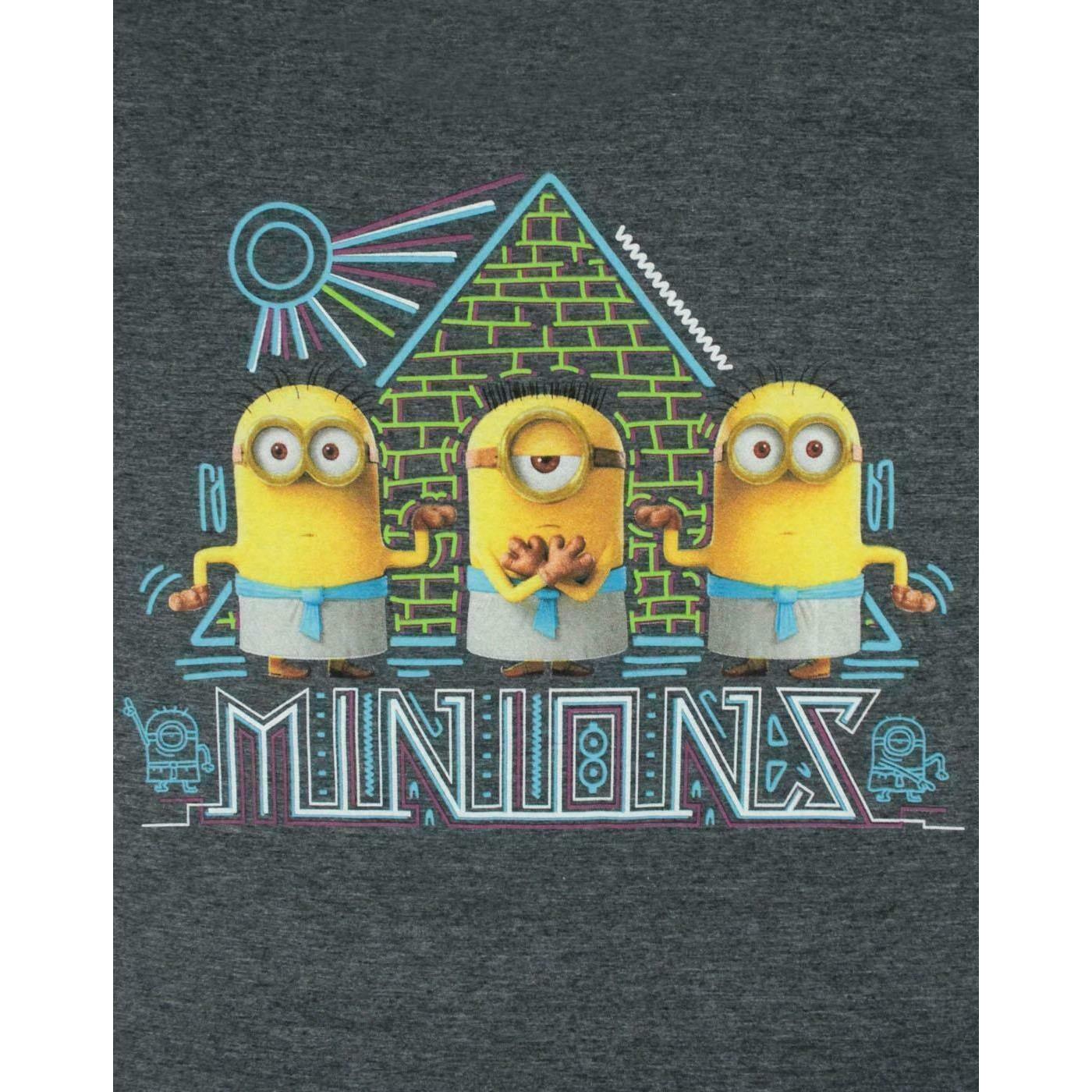 minions Pyramiden Design T-Shirt