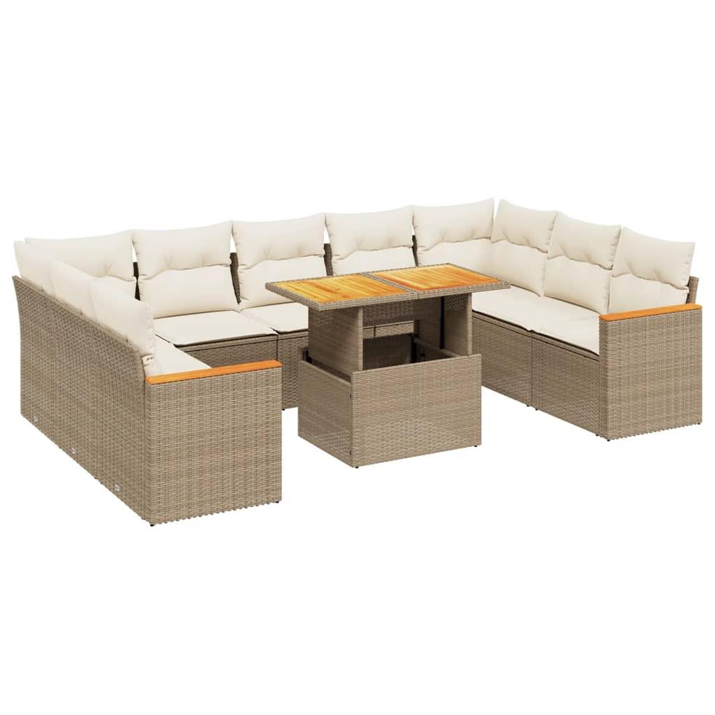 VidaXL Garten sofagarnitur poly-rattan