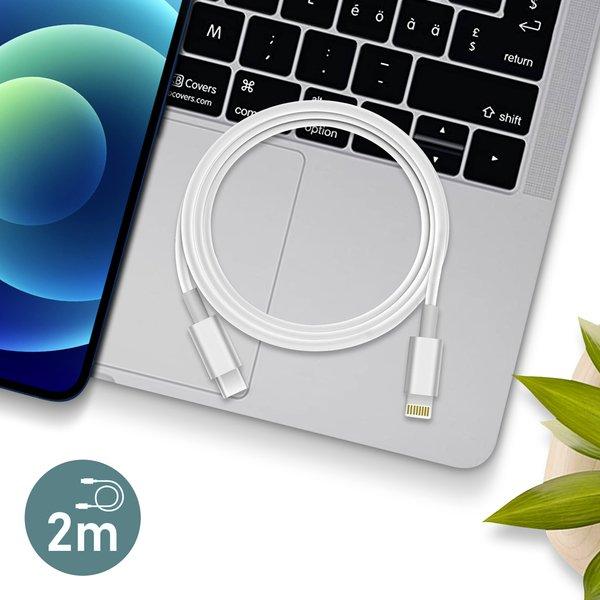 Avizar USB-C / Lightning Kabel Weiß 2m