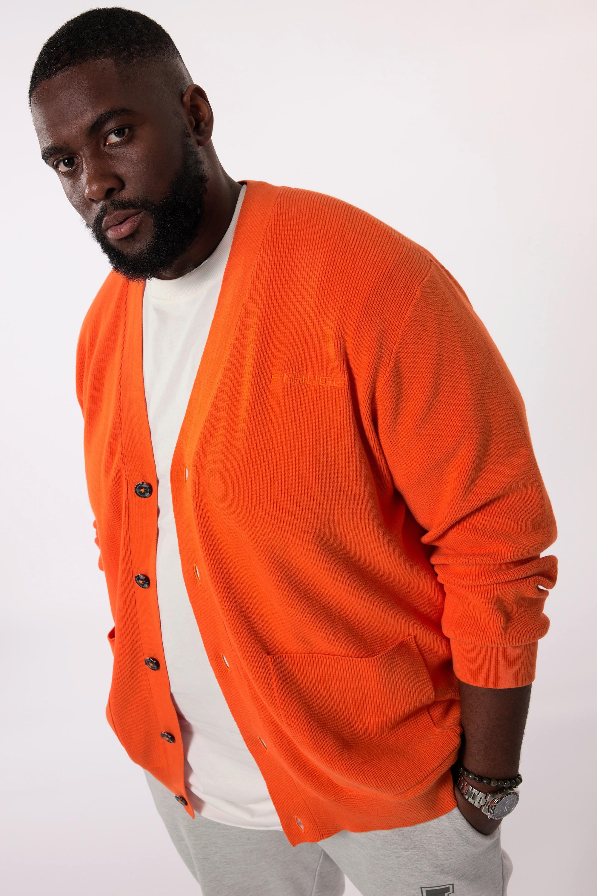 Sthuge Strickjacke, V-Ausschnitt