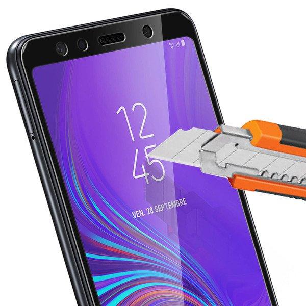 Avizar Glass Full Cover Galaxy A7 2018 Schwarz