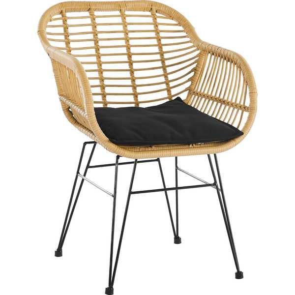 mutoni Gartensessel Polyrattan 2er-Set