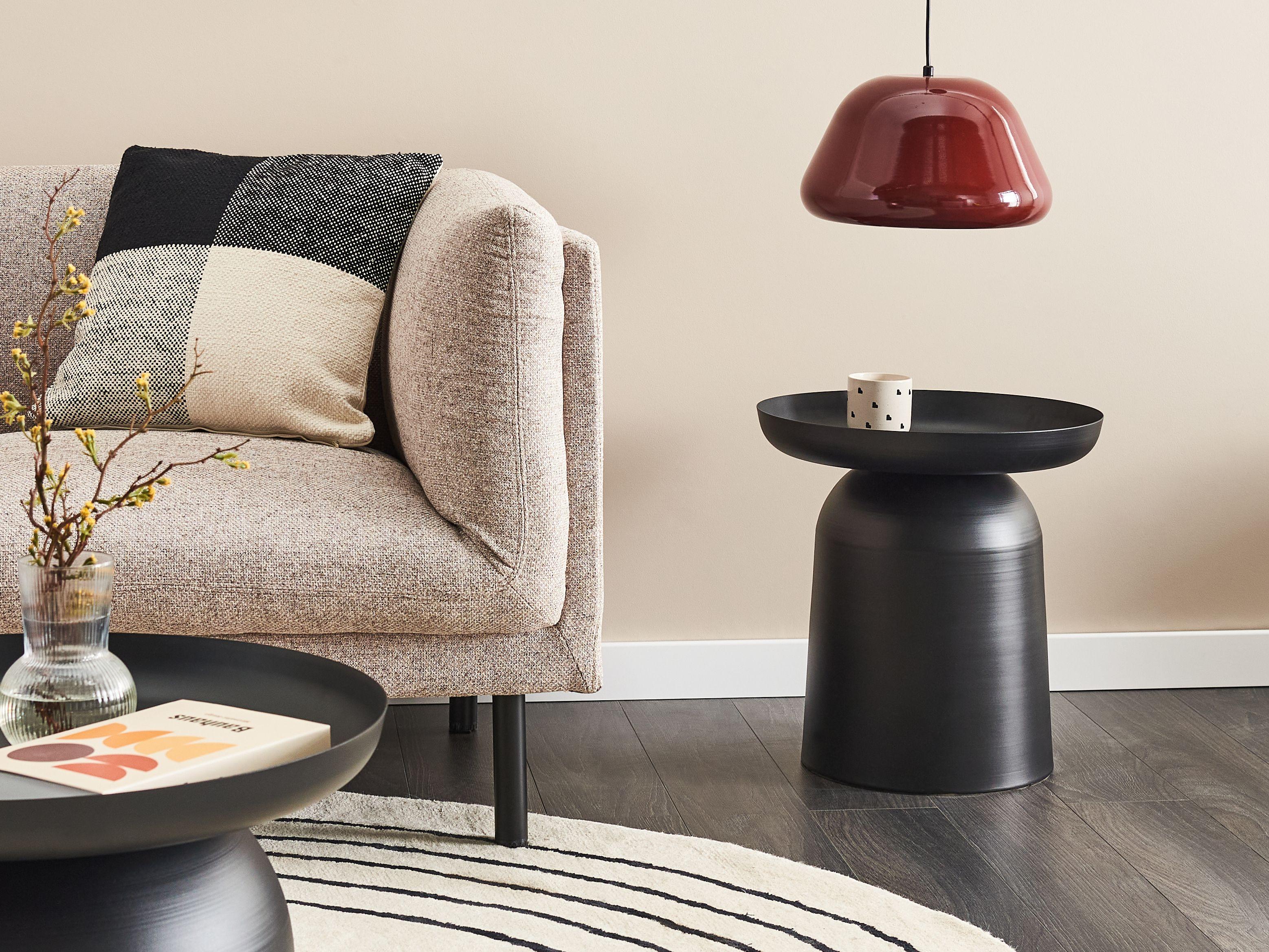 Beliani Beistelltisch aus Eisen Industriell TORRENS