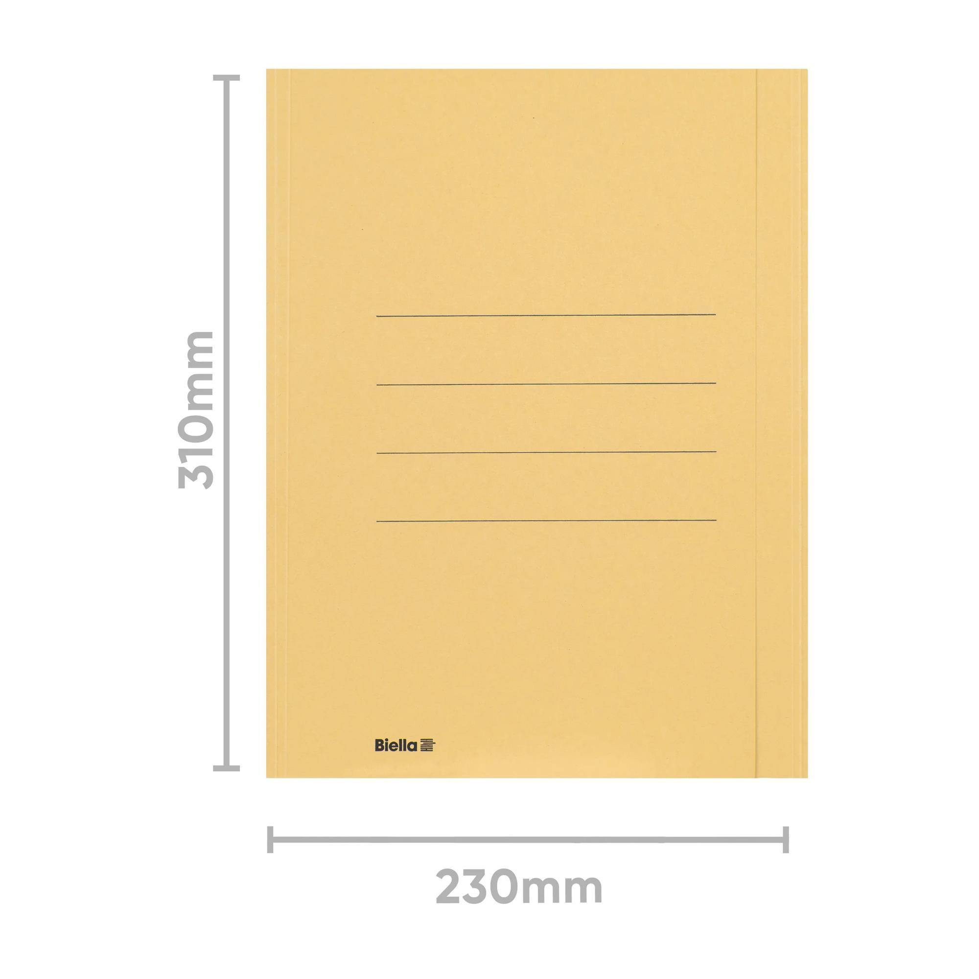 Biella Einlagemappen A4 240 gm2 mit Seitenklappe - x 50