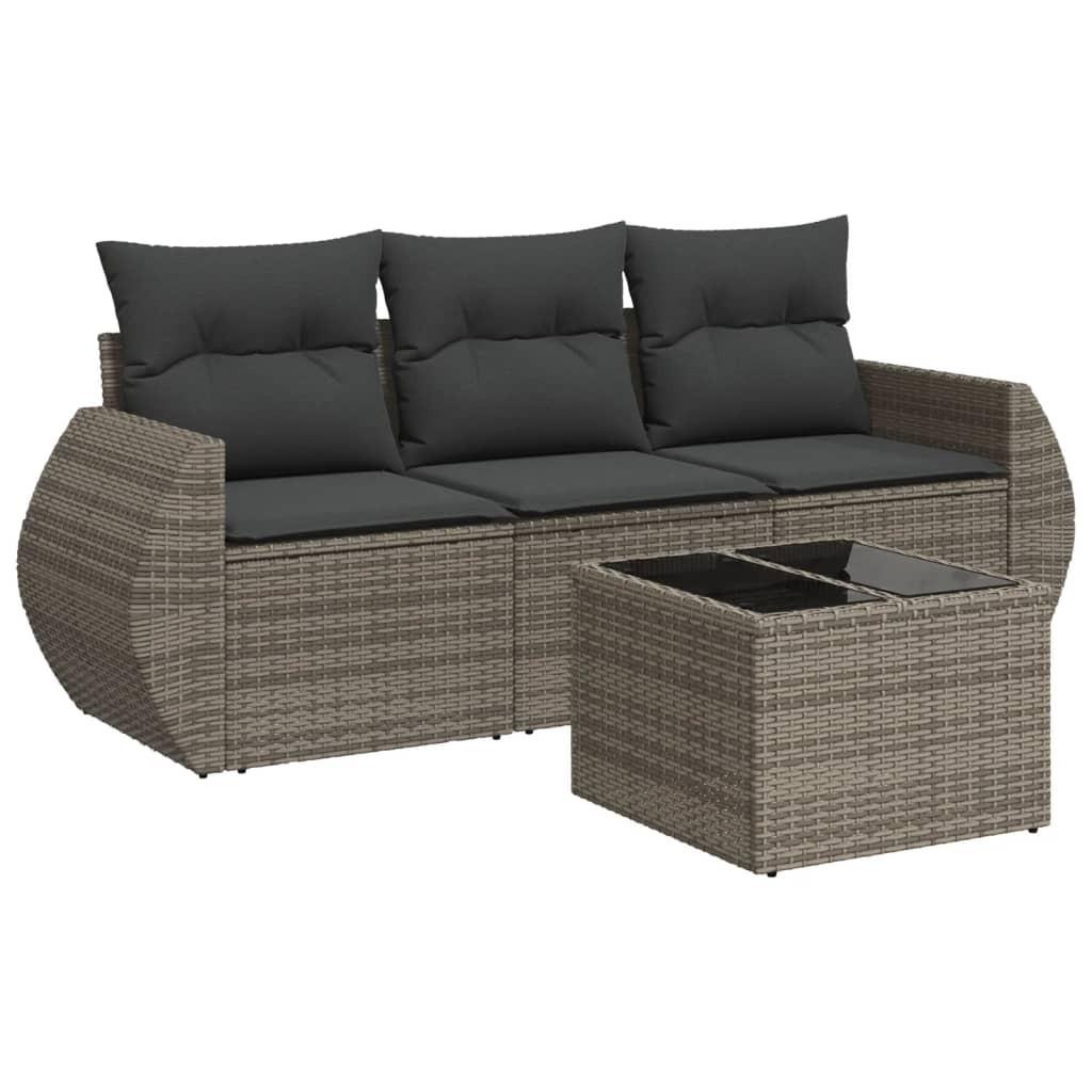 VidaXL Garten sofagarnitur poly-rattan