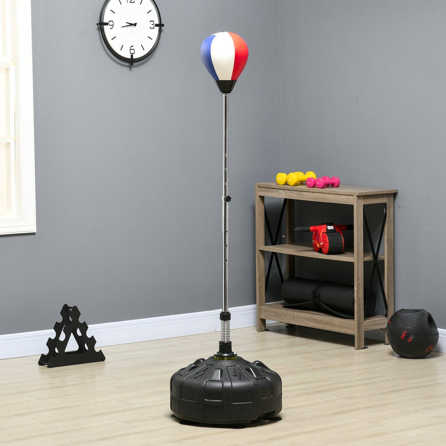 Northio Punchingball Boxsack Höhenverstellbar 147-165 Cm, Standbox-Trainer Für Training & Übung, Schwarz