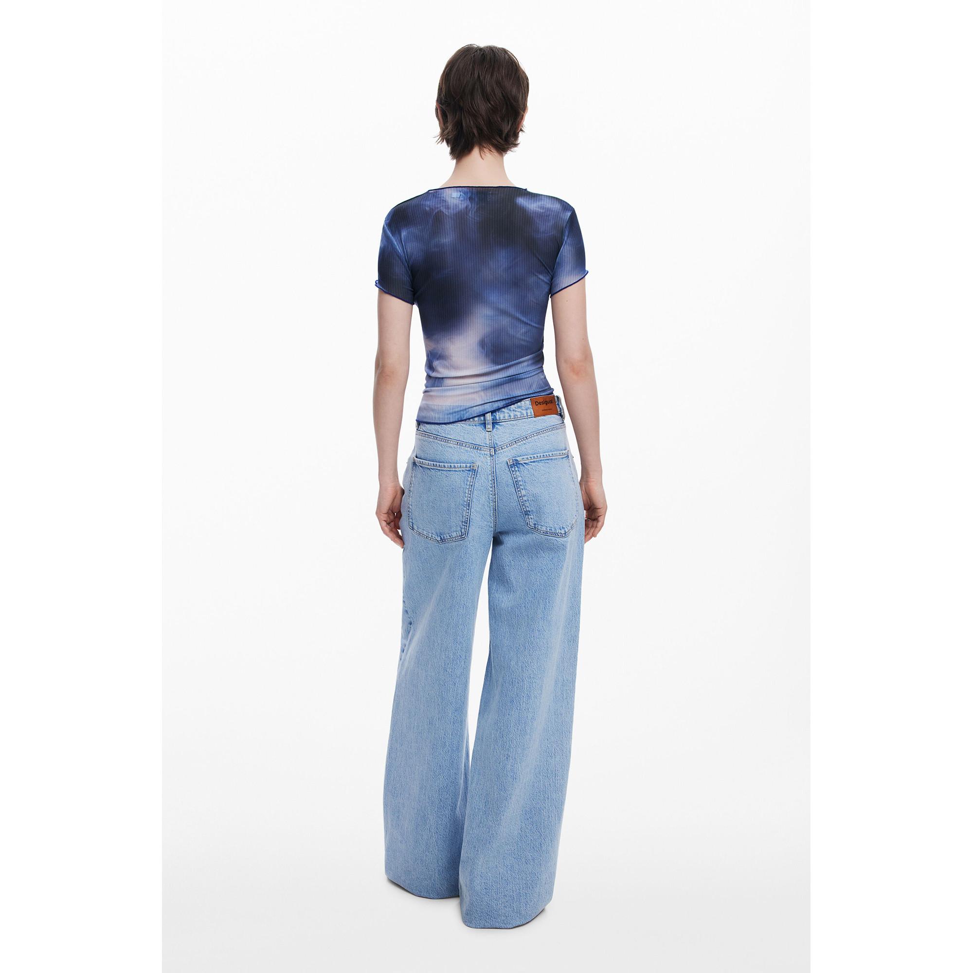 Desigual Bedrucktes Kurzarm T-Shirt