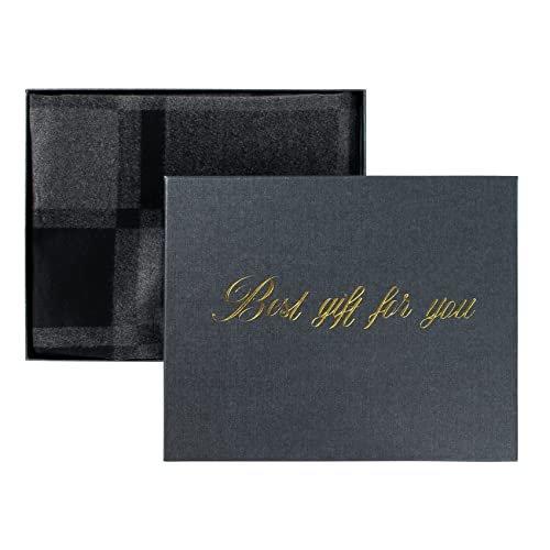 Only-bags.store Schal warm gestrickt kariert Quaste Schal Winter lange Schals Geschenke mit Verpackung
