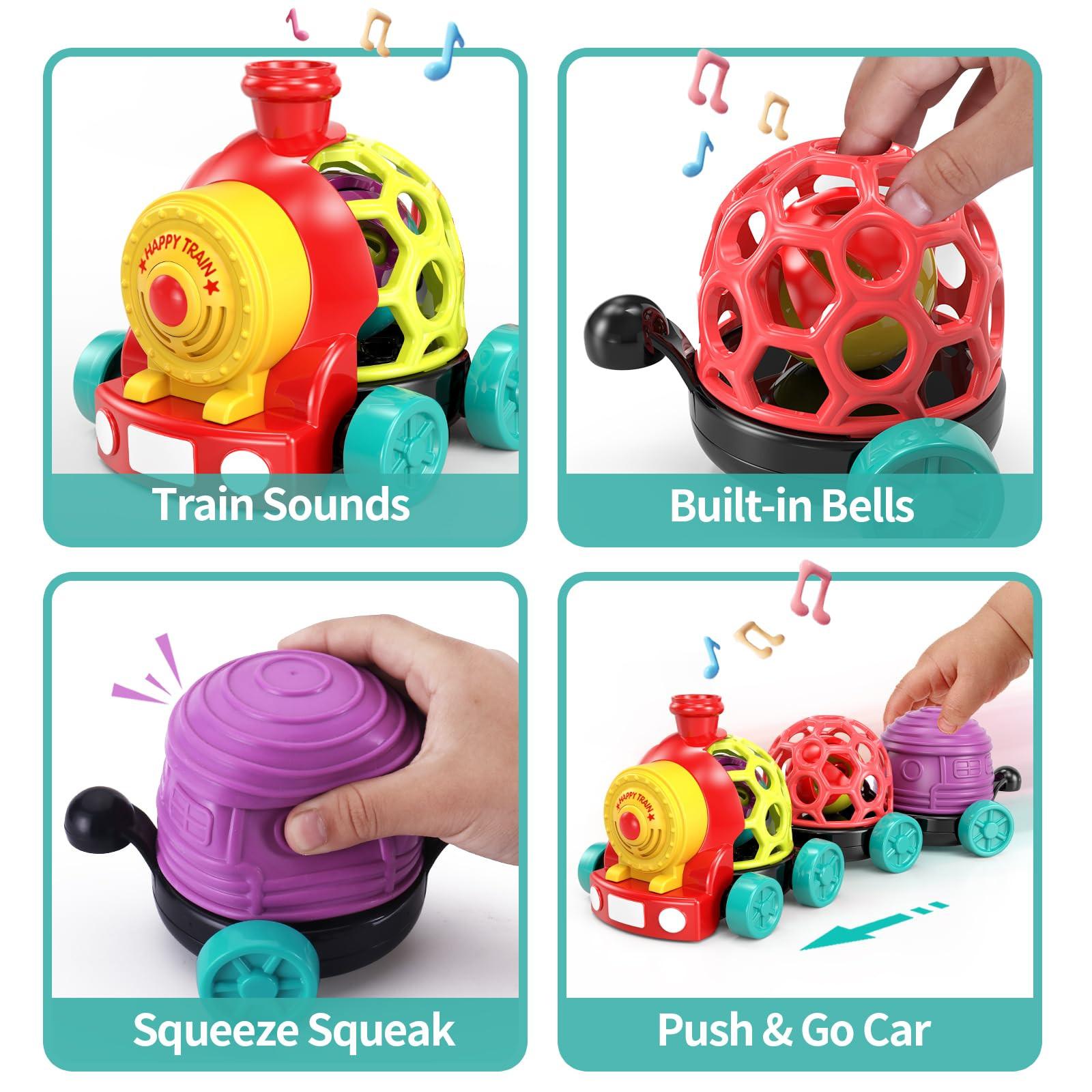 Activity-board Baby-Spielzeugeisenbahn mit Rassel und Musik, interaktives Geschenk