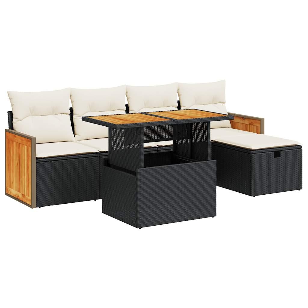 VidaXL Gartensofa set poly-rattan