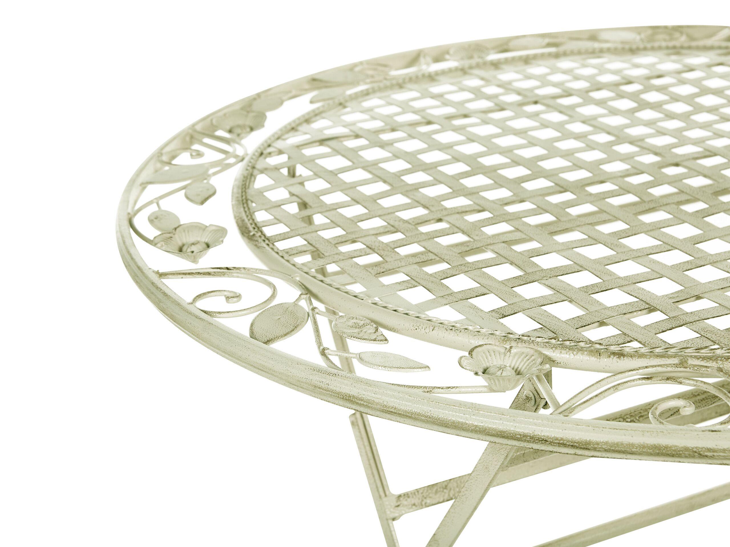Beliani Outdoor Bistrotisch aus Eisen Retro BIVIO